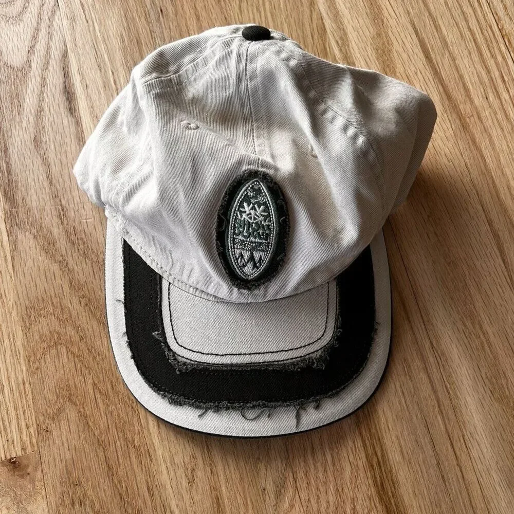 cotton safari baseball cap beige green‎ hat one size adjustable strap vacation